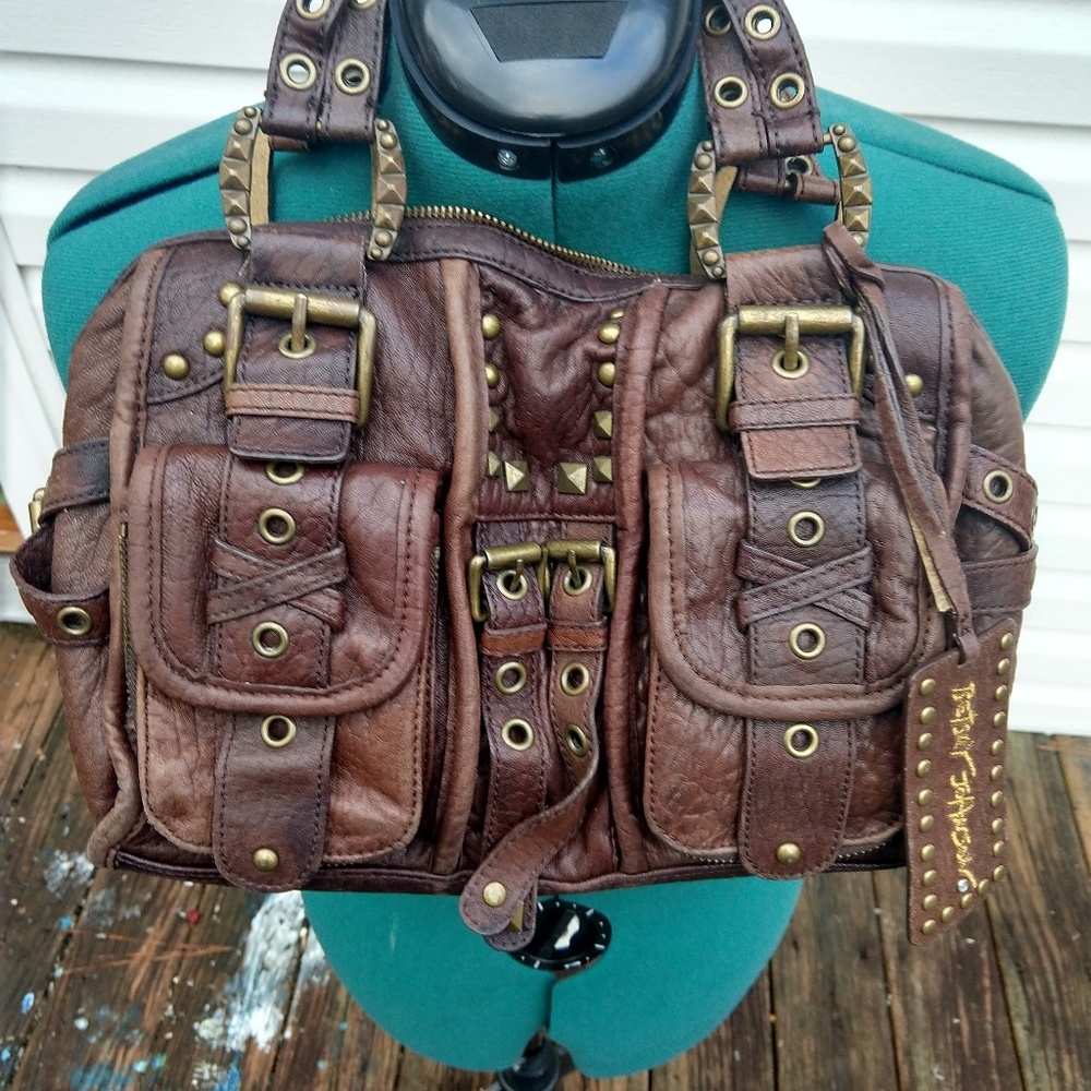 Heavy Metal Betsey Johnson Leather Bronze Purse